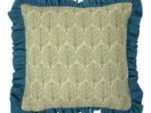 Frill Mini Burchetts Moss Isabella Denim Blue Cushion