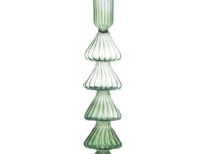 Buto Glass Candlestick | Green