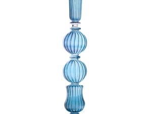 Ombo Glass Candlestick | Blue