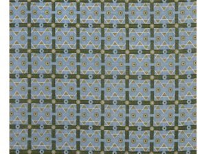 Blue Charbagh Fabric