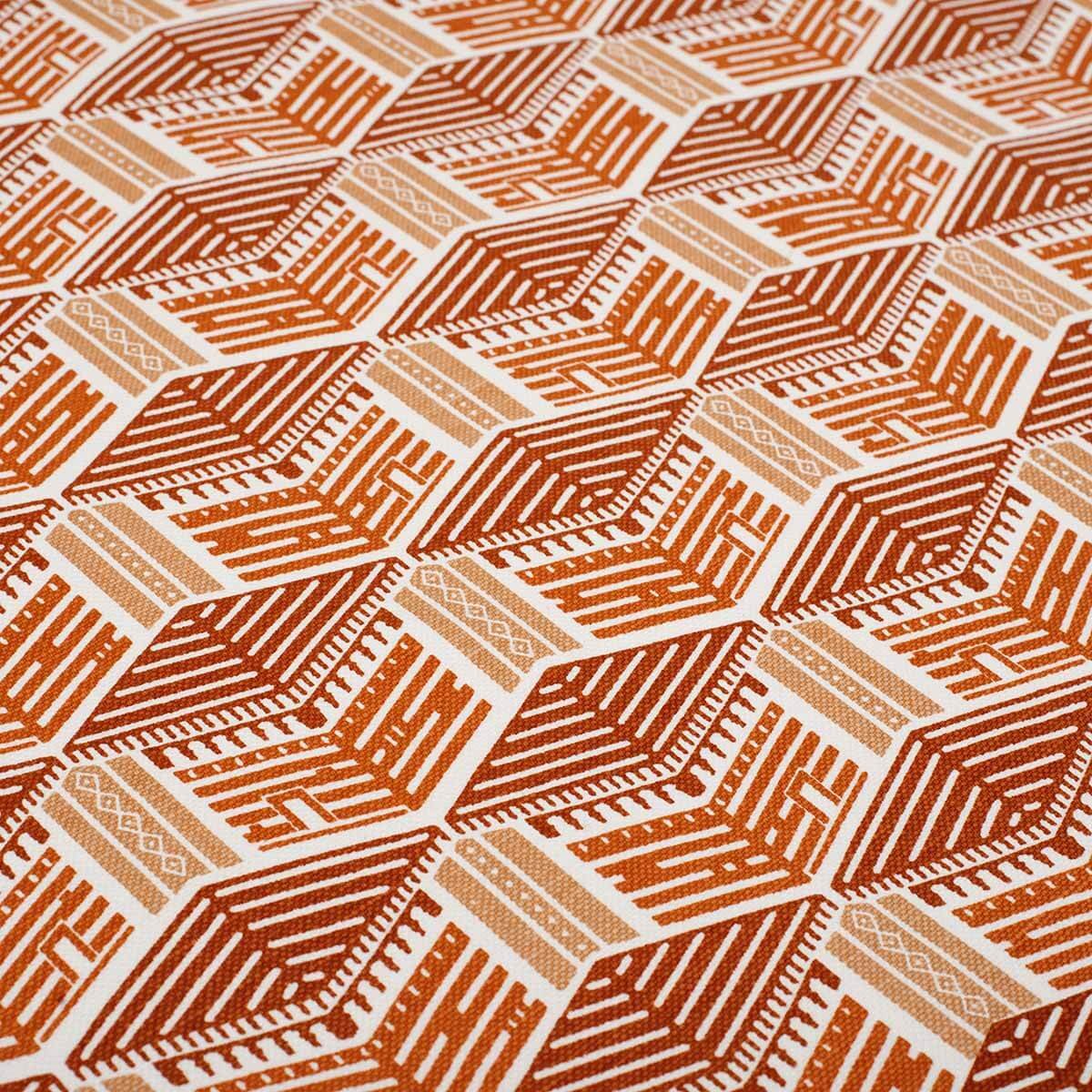 Orange Kullu House Fabric - Image 4